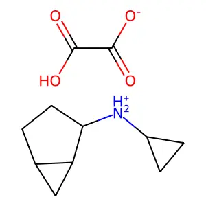 Cyclopropylamine, N-bicyclo(3.1.0)hex-2-yl-, oxalate structure