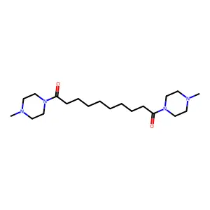 1,10-Bis(4-methylpiperazin-1-yl)decane-1,10-dione structure