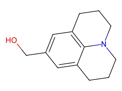 1H,5H-Benzo(ij)quinolizine-9-methanol, 2,3,6,7-tetrahydro- structure
