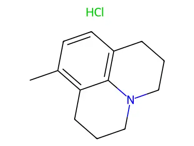 1H,5H-Benzo(ij)quinolizine, 2,3,6,7-tetrahydro-8-methyl-, hydrochloride structure