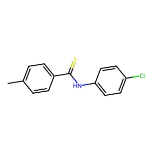 Benzenecarbothioamide, N-(4-chlorophenyl)-4-methyl- structure