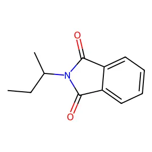 1H-Isoindole-1,3(2H)-dione, 2-(1-methylpropyl)- structure