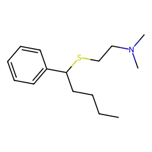 Ethylamine, 2-(alpha-butylbenzylthio)-N,N-dimethyl- structure