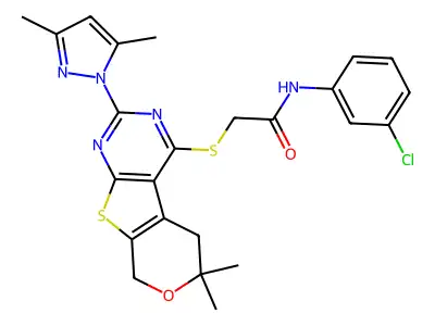C24H24ClN5O2S2 structure