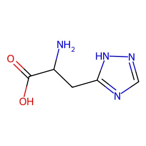 alpha-Amino-1H-1,2,4-triazole-5-propanoic acid structure