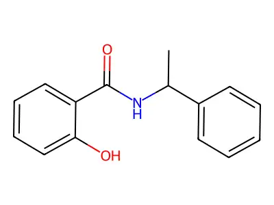 2-hydroxy-N-(1-phenylethyl)benzamide structure