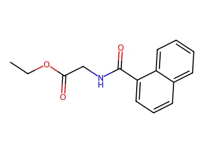 Ethyl (1-naphthoylamino)acetate structure