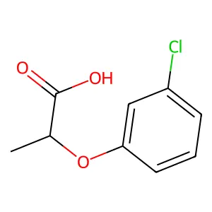 (+-)-2-(3-Chlorophenoxy)propionic acid structure