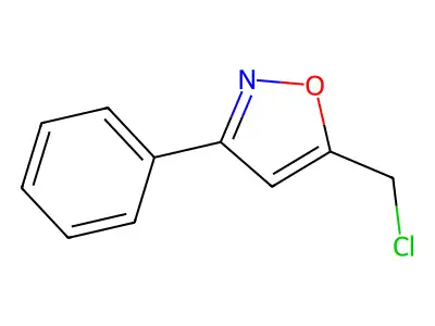 5-(Chloromethyl)-3-phenylisoxazole structure
