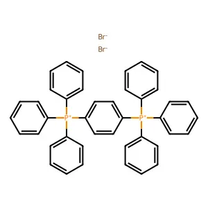 Phosphonium, 1,4-phenylenebis(triphenyl-, dibromide structure