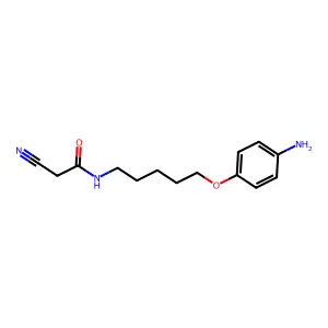 Acetamide, N-(5-(p-aminophenoxy)pentyl)-2-cyano- structure