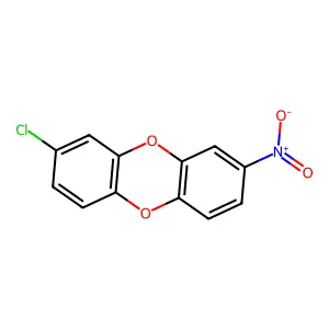 Dibenzo(b,e)(1,4)dioxin, 2-chloro-8-nitro- structure