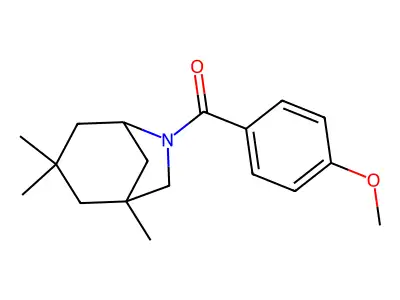 6-Azabicyclo[3.2.1]octane, 6-(4-methoxybenzoyl)-1,3,3-trimethyl- structure