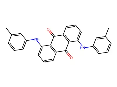 1,5-Bis((3-methylphenyl)amino)anthraquinone structure