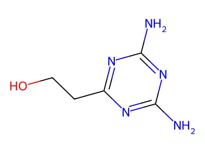 2-(4,6-Diamino-1,3,5-triazin-2-yl)ethanol structure
