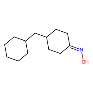 4-Cyclohexylmethylcyclohexanone oxime structure