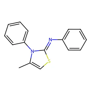 4-methyl-N,3-diphenyl-1,3-thiazol-2-imine structure