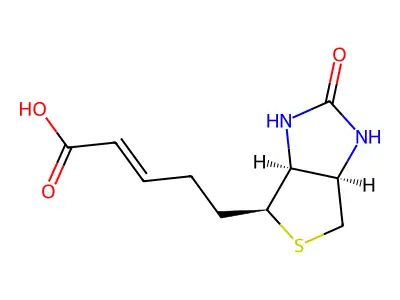 NSC 127473; U 15965; alpha-DHB; alpha-Dehydrobiotin structure