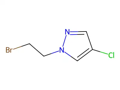1-(2-bromoethyl)-4-chloro-1H-pyrazole structure