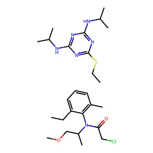Metolachlor-dipropetryn mixt. structure