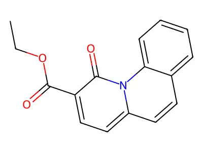 Ethyl Benzo[6,7]-4-oxo-4H-quinolizine-3-carboxlate structure