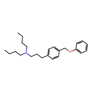 DIBUTYLAMINE, N-(3-(p-(PHENOXYMETHYL)PHENYL)PROPYL)- structure