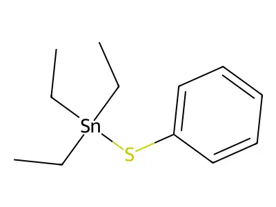 Stannane, triethyl(phenylthio)- structure