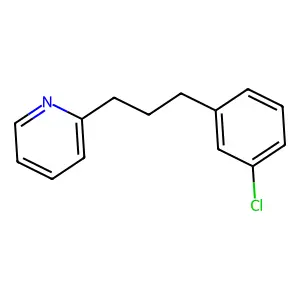 Pyridine, 2-(3-(3-chlorophenyl)propyl)- structure