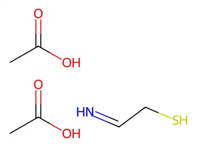 Ethanethiol, 2-imino-, diacetate structure