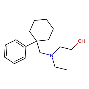 Ethanol, 2-(N-ethyl-N-(1-phenylcyclohexyl)methylamino)- structure