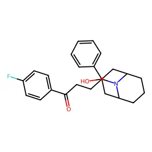 Butyrophenone, 4'-fluoro-4-(3-hydroxy-3-phenyl-9-azabicyclo(3.3.1)non-9-yl)- structure