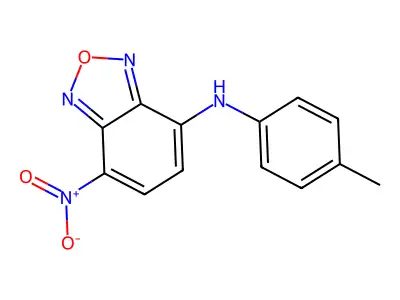 N-(4-methylphenyl)-7-nitro-2,1,3-benzoxadiazol-4-amine structure