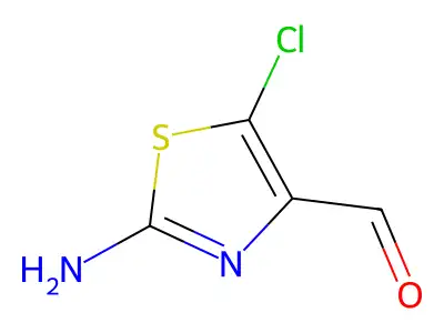 2-amino-5-chloro-4-Thiazolecarboxaldehyde structure