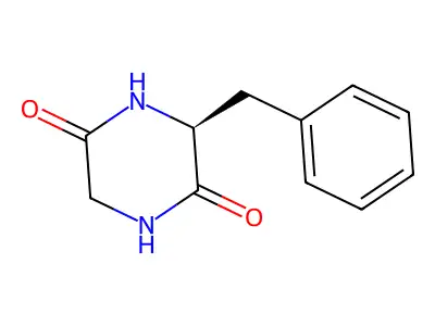 3-Benzyl-3,6-dihydropyrazine-2,5-diol structure