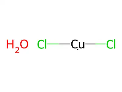 Copper(II) chloride, dihydrate (1:2:2) structure