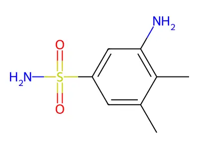3-Amino-4,5-dimethylbenzene-1-sulfonamide structure