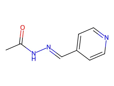 Acetic acid, 2-(4-pyridinylmethylene)hydrazide structure