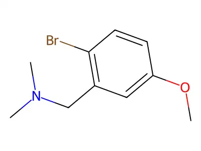 2-Bromo-5-methoxy-N,N-dimethylbenzylamine structure