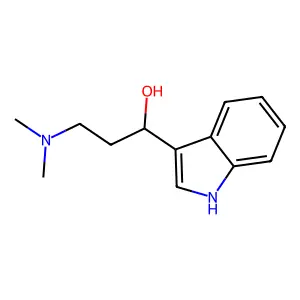 Indole-3-methanol, alpha-(2-(dimethylamino)ethyl)- structure