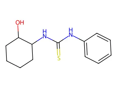 3-(2-Hydroxycyclohexyl)-1-phenylthiourea structure