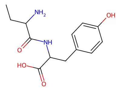 N-(2-Aminobutyryl)-tyrosine structure
