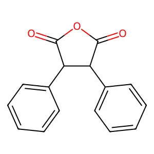 (3R,4R)-3,4-diphenyloxolane-2,5-dione structure