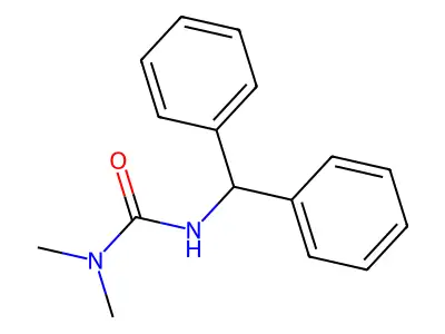 3-Benzhydryl-1,1-dimethylurea structure