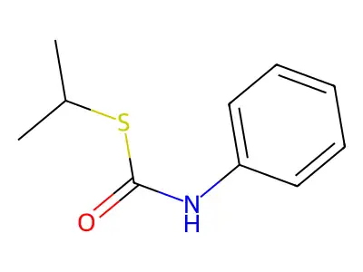Carbamothioic acid, phenyl-, S-(1-methylethyl) ester structure