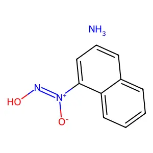 azanium N-naphthalen-2-yl-N-oxidonitrous amide structure