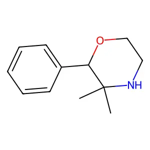 3,3-Dimethyl-2-phenylmorpholine structure