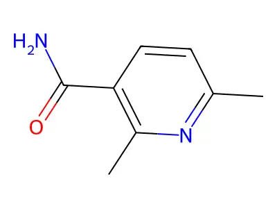 2,6-Dimethylpyridine-3-carboxamide structure