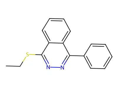 1-Ethylsulfanyl-4-phenylphthalazine structure