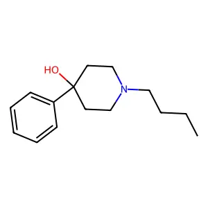 1-Butyl-4-phenyl-4-piperidinol structure