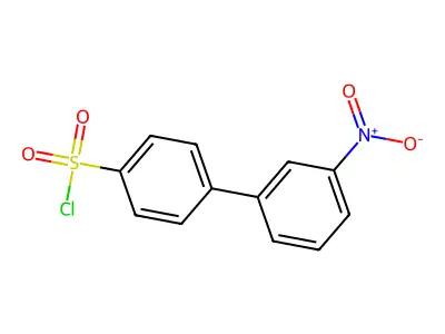 3-Nitro[1,1'-biphenyl]-4-sulfonyl chloride structure